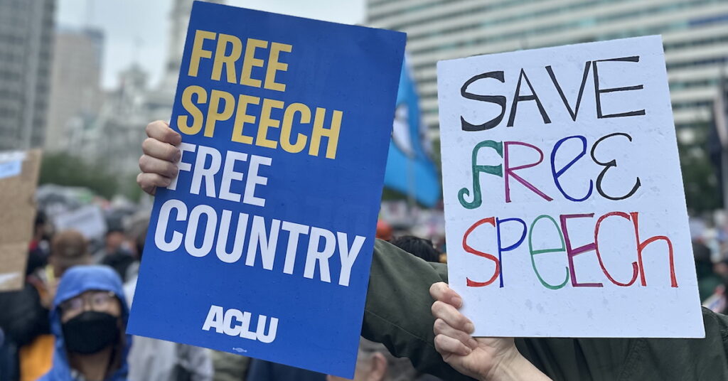 free speech free country