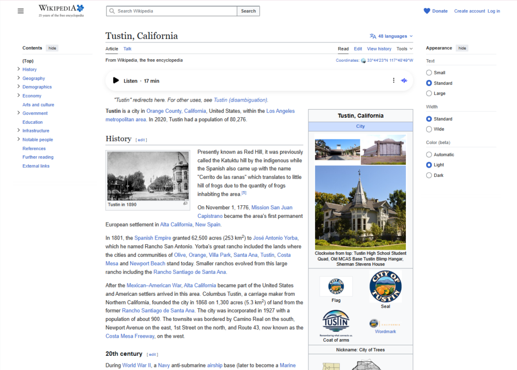 Tustin CA Wikipedia 1 1 1024x732