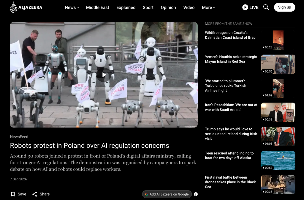 Are Robots Really Protesting in Poland? Using the SIFT Method to Investigate a Viral Claim screenshot 2026 09 13 at 12.00.48 pm